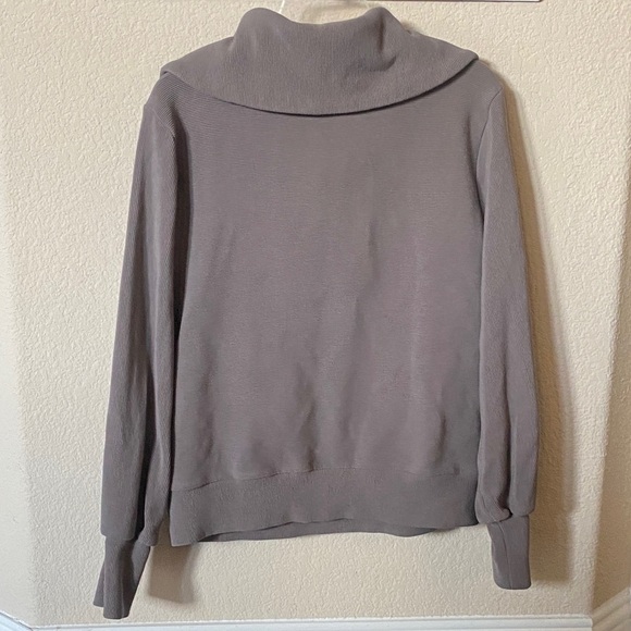 Varley Vine Pullover in Deep Charcoal Ottoman Ribbed Fabric Size M - Picture 9 of 11